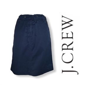 J. Crew Chino Navy Skirt